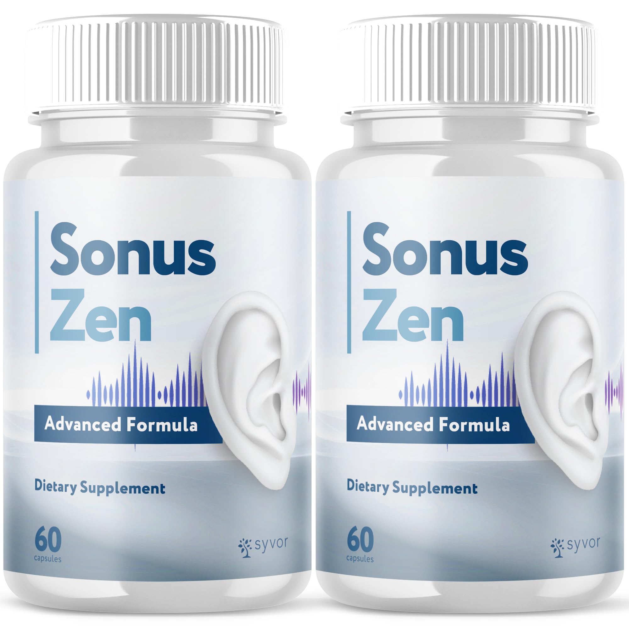 Syvor Sonus Zen capsules bottle front for daily ear wellness support.