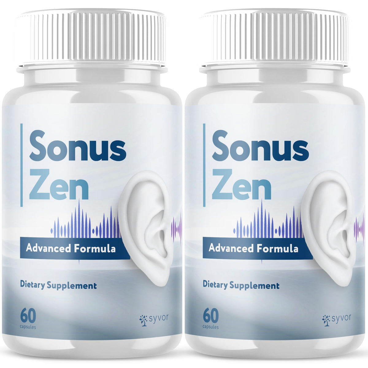 Syvor Sonus Zen capsules bottle front for daily ear wellness support.