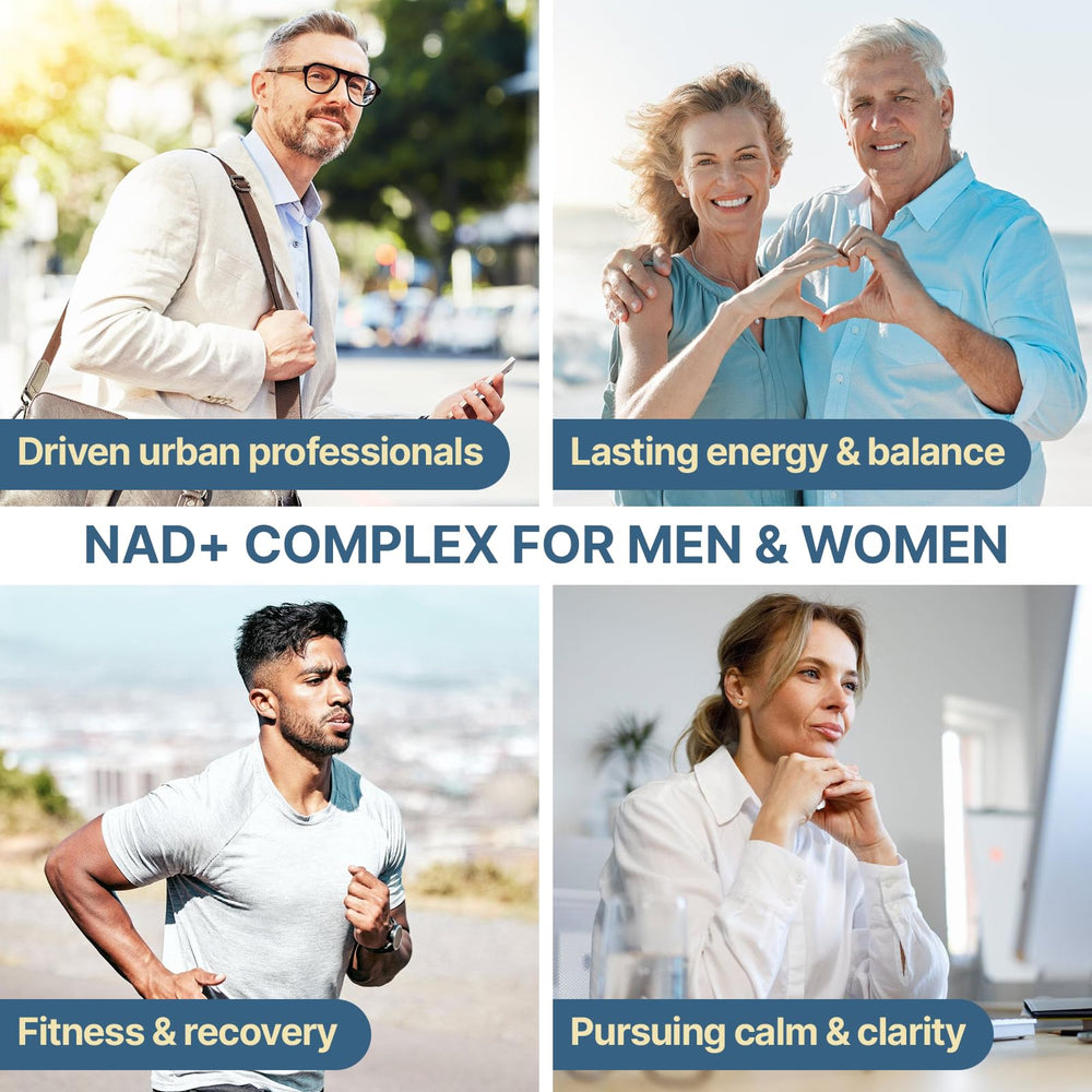SYZY GENICS NAD+ softgels in blister pack ready for on-the-go use.