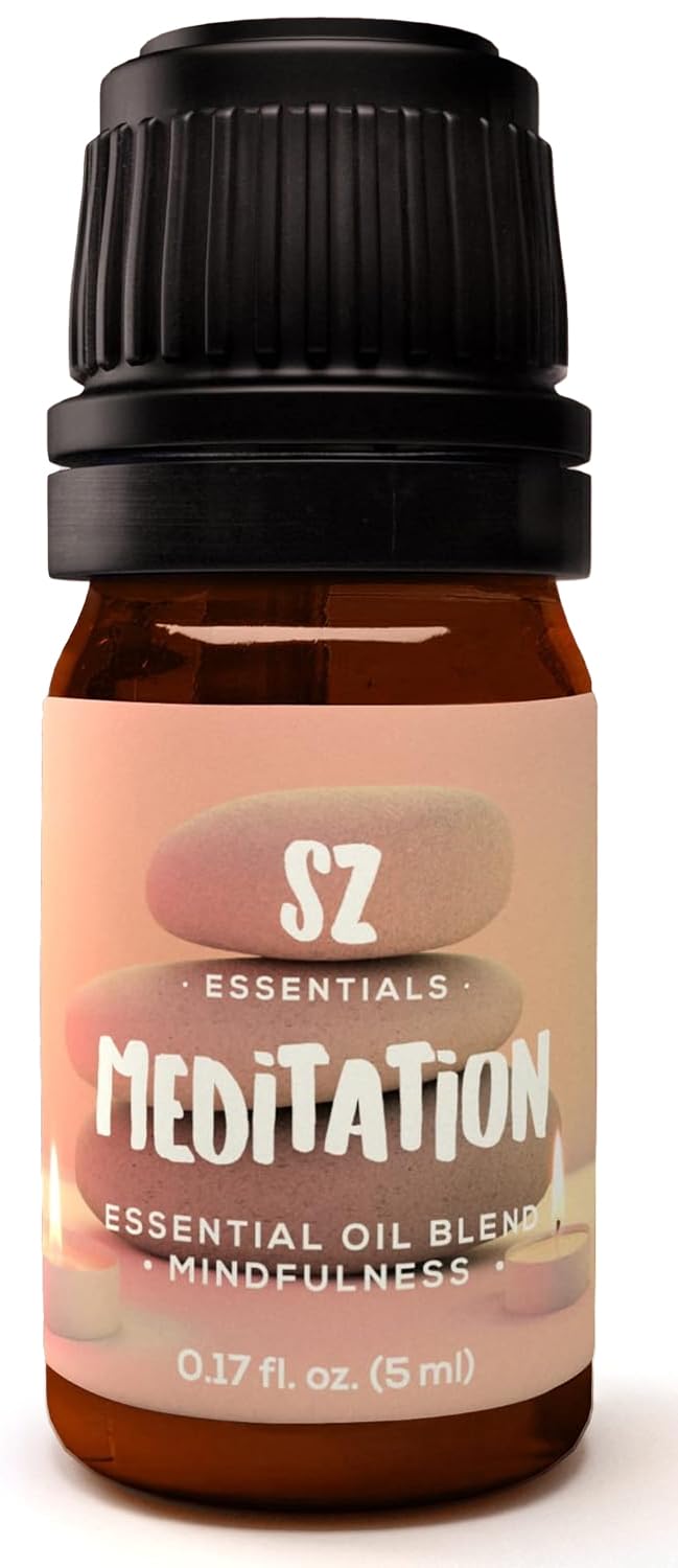 Sz Essentials Meditation bottle close-up for mindful calm