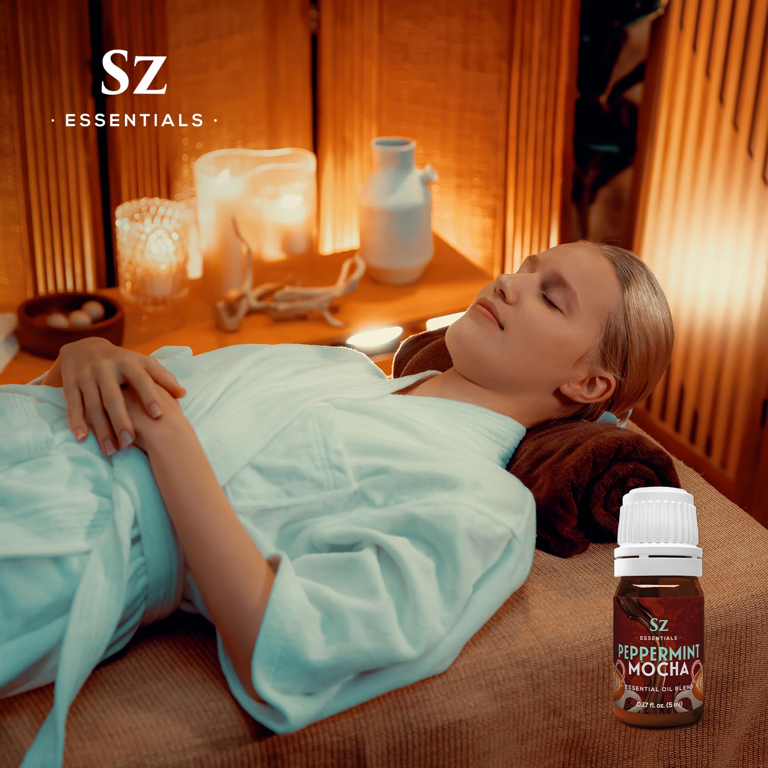 Sz Essentials Peppermint Mocha winter mood enhances cozy evenings.