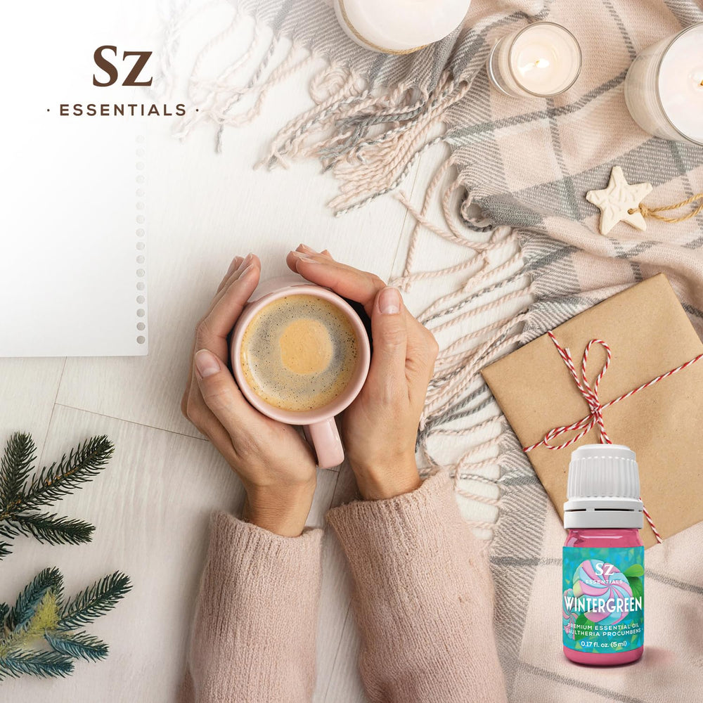 Sz Essentials Wintergreen made in USA bottle signals premium quality and reliability.