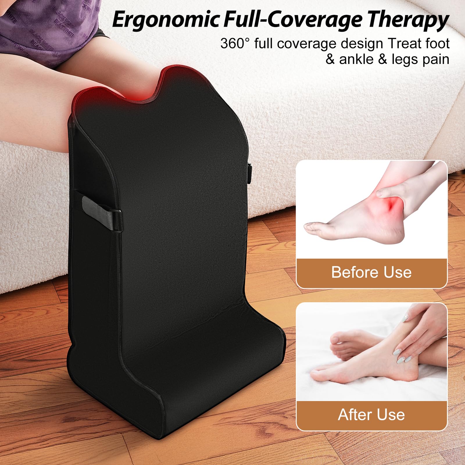 SZDGGZ large-panel design covers knees through feet for relaxation sessions