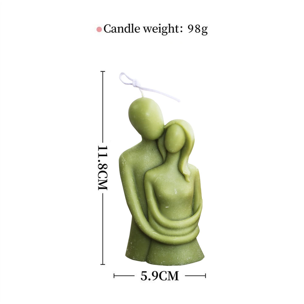 T-Shin green aroma candle with freesia floral scent enhancing mood.