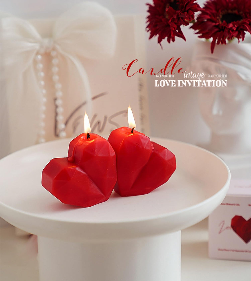 T-shin Love Heart Candle gift box ready for gifting.