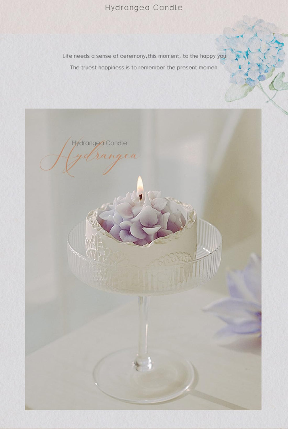 T-shin smokeless fragrance candle creates a clean, calm ambiance
