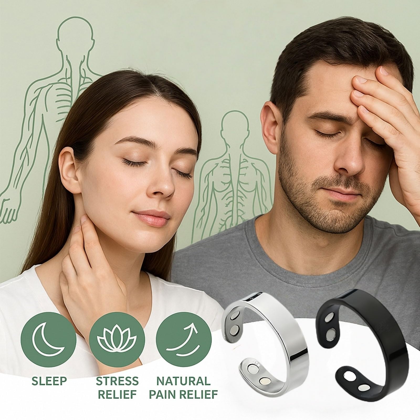 TACBSP Lymphatic Ring worn during daily activities shows seamless integration into routines.
