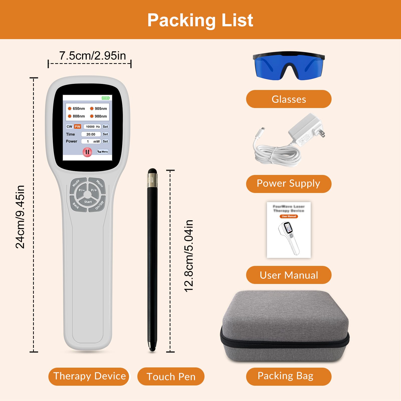 Tacbyz packaging includes eye protection and travel case.