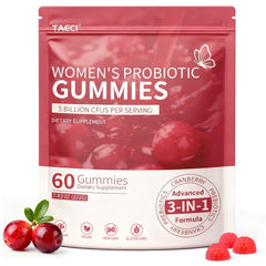 Taeci Cranberry Probiotic Gummies bottle for daily balance and gentle wellness