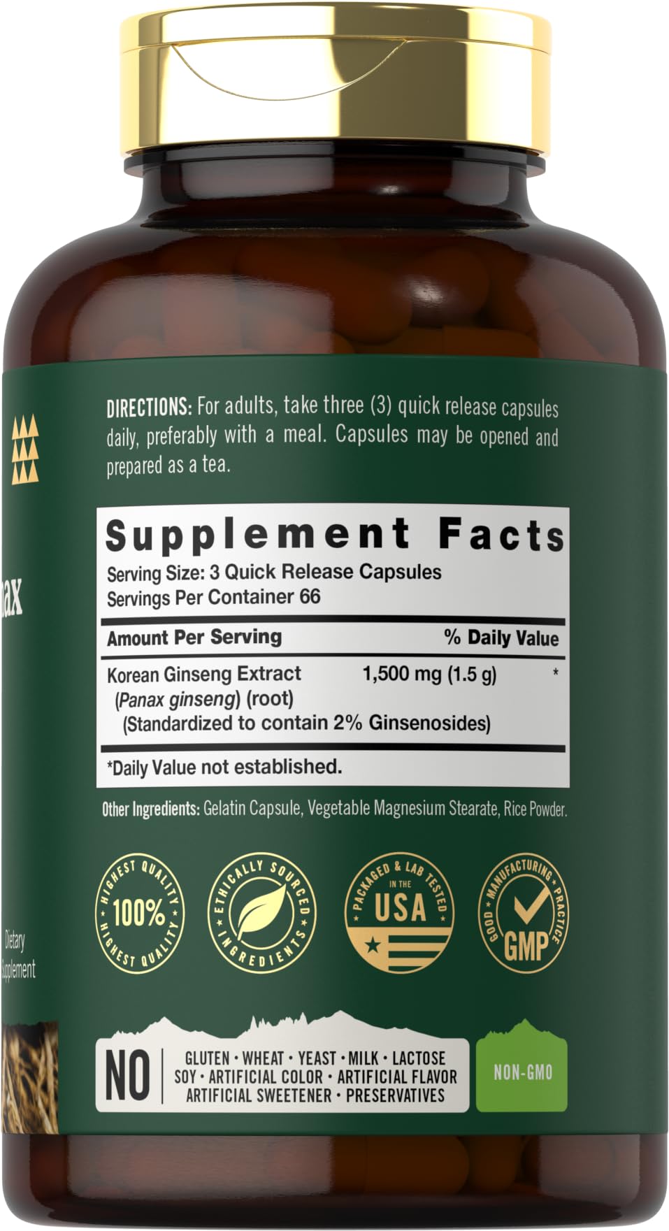 Tahoe Nutritionals quick-release capsules closeup for easy swallowing.
