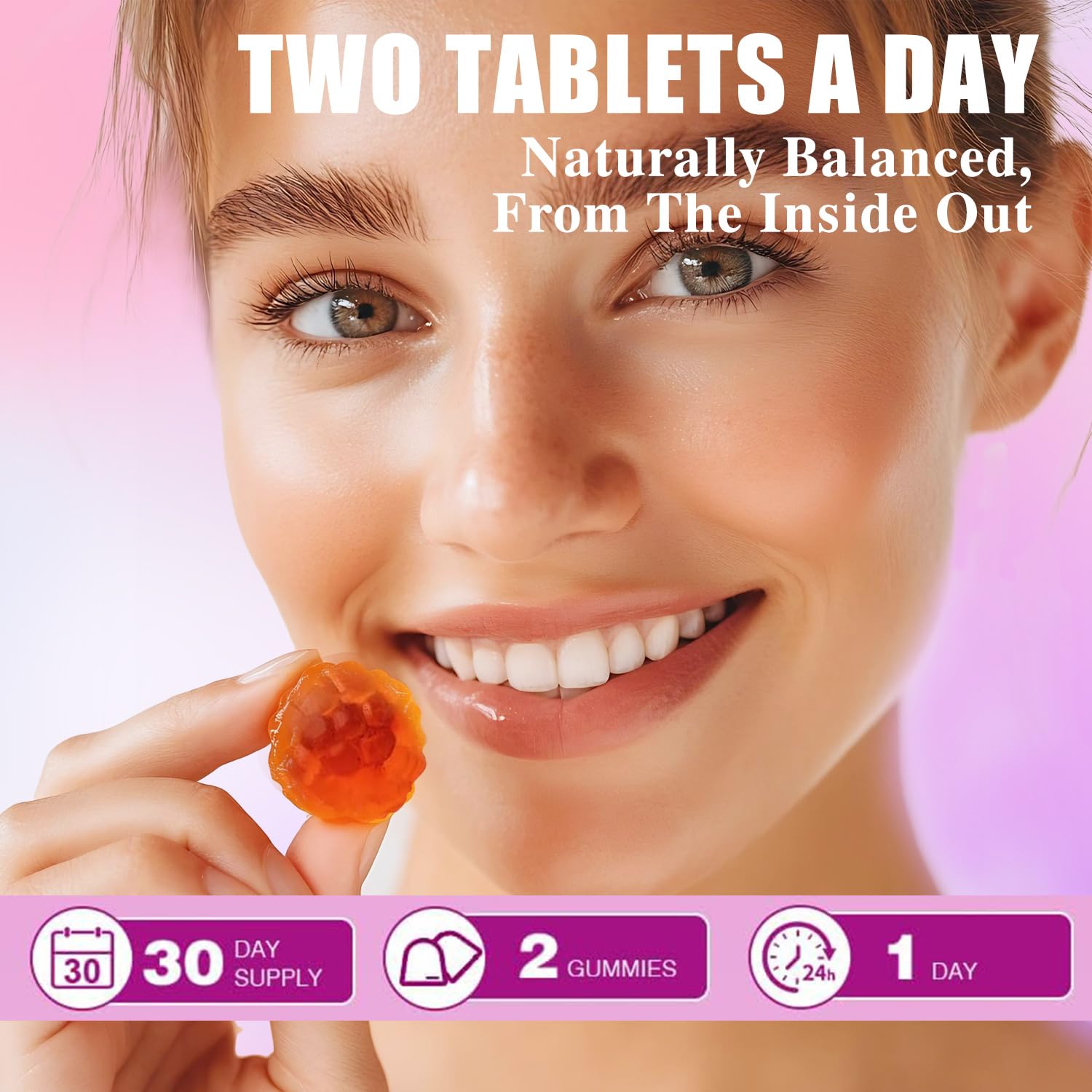 Ingredients label of TailTrespass gummies showing probiotics and slippery elm
