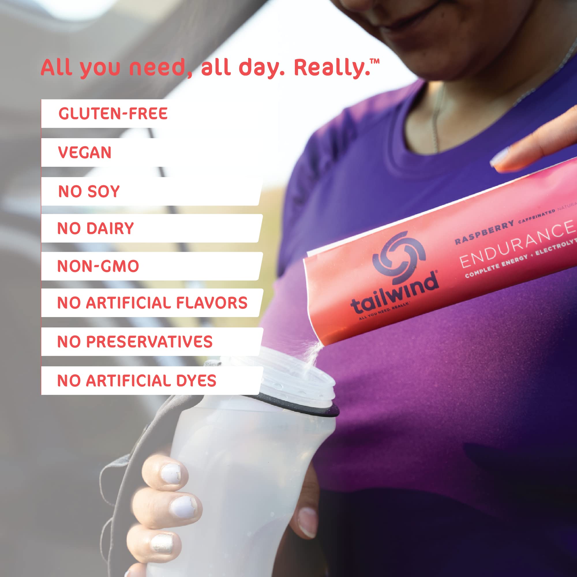 Tailwind Endurance Fuel 1-serving packet displaying simple on-the-go fueling.