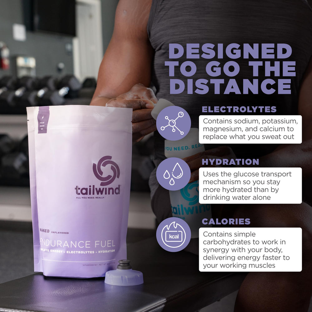 Scoop of Tailwind Endurance Fuel measuring a dose for training