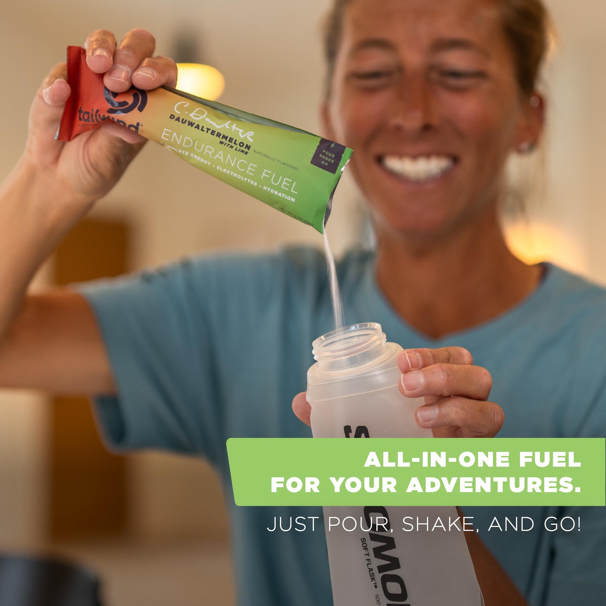Tailwind Endurance ingredients note featuring glucose and sucrose for gut-friendly energy.