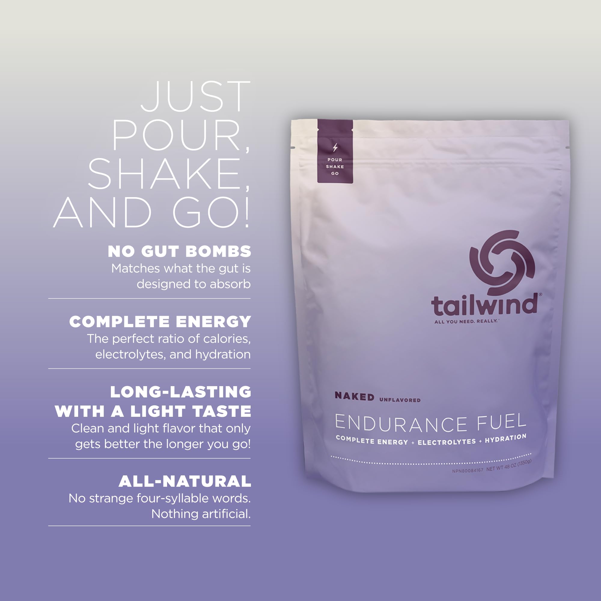 Tailwind Endurance Fuel bottle being mixed for on-the-go hydration.