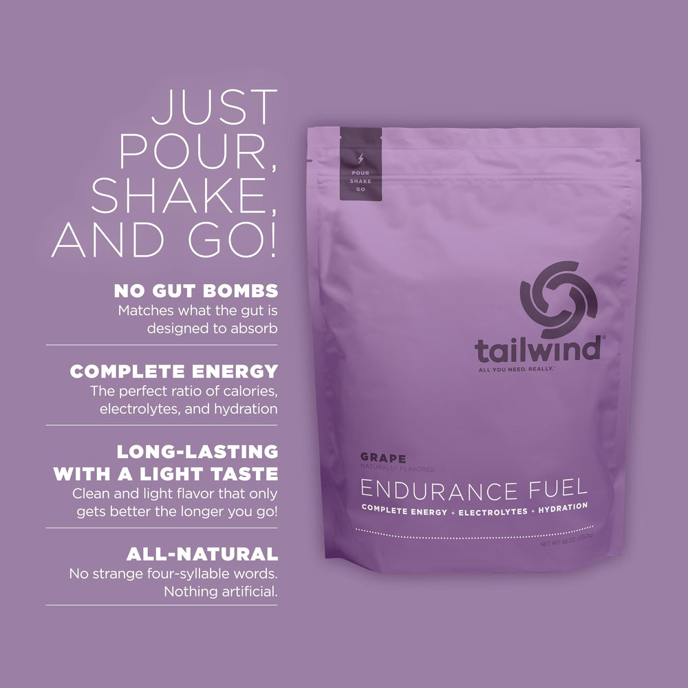 Tailwind Endurance Fuel bottle being prepared for a refreshing workout mix