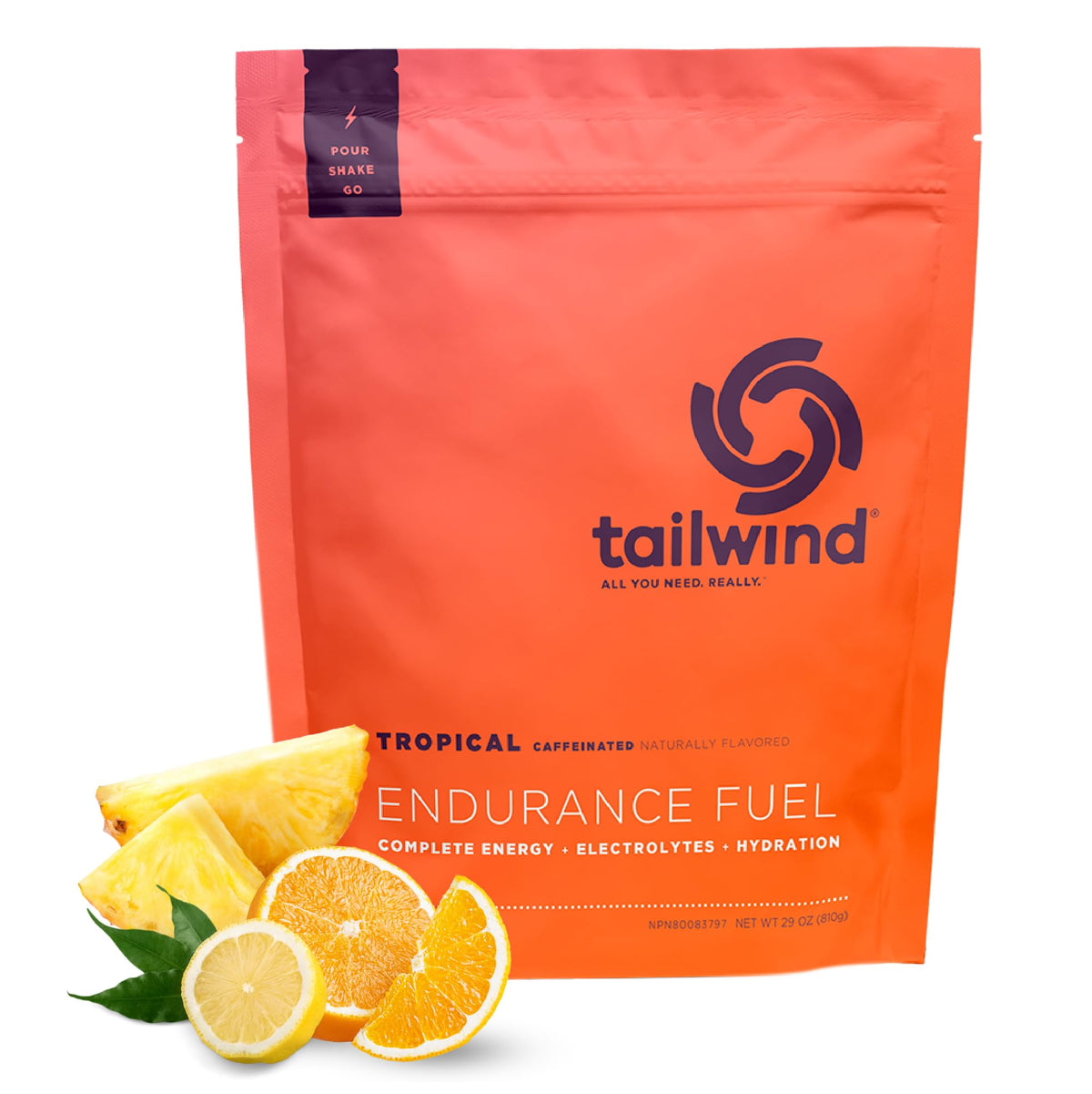 Tailwind Nutrition Endurance Fuel bottle pour for on-the-go fueling.