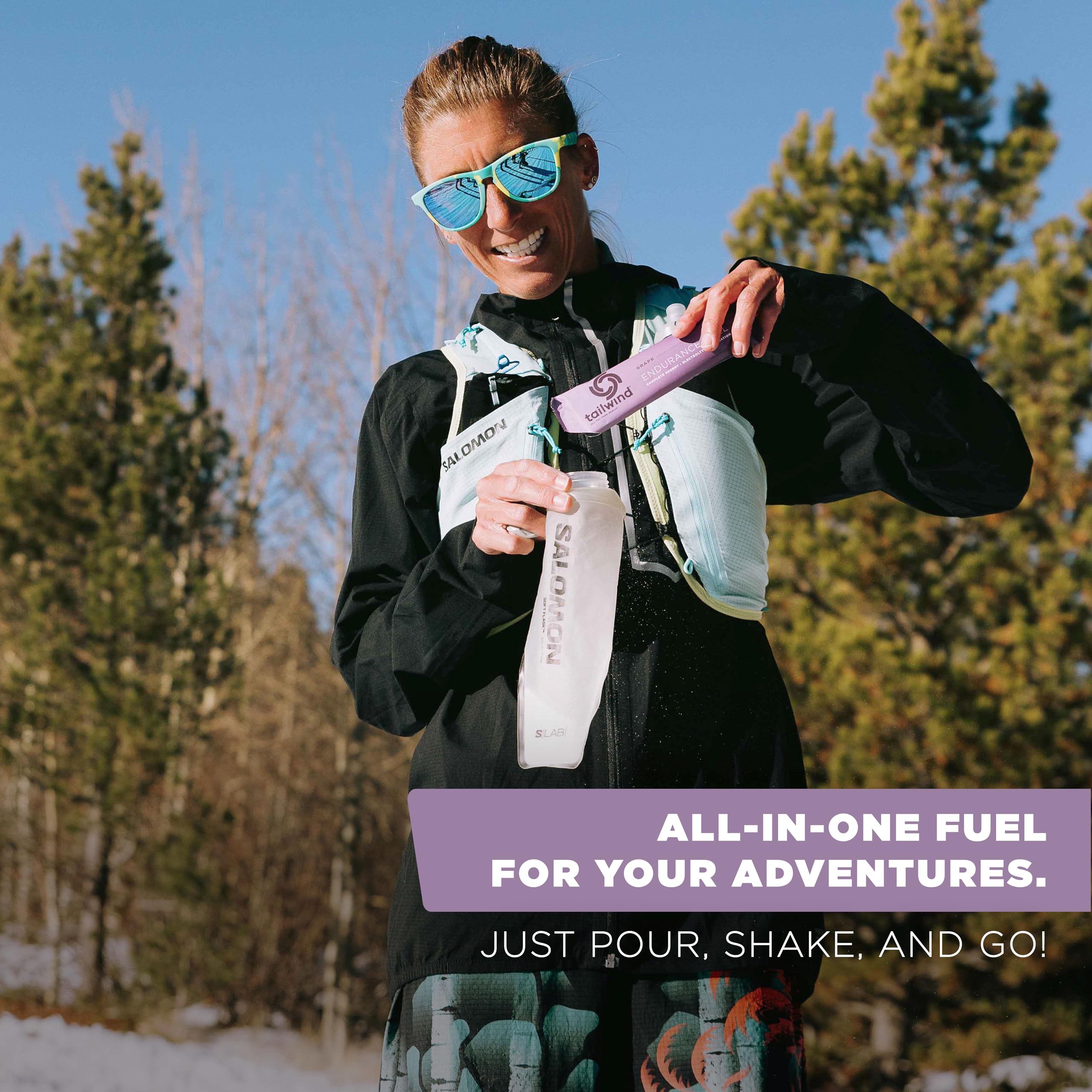 Tailwind Endurance Fuel grape flavor powder ready to mix for training