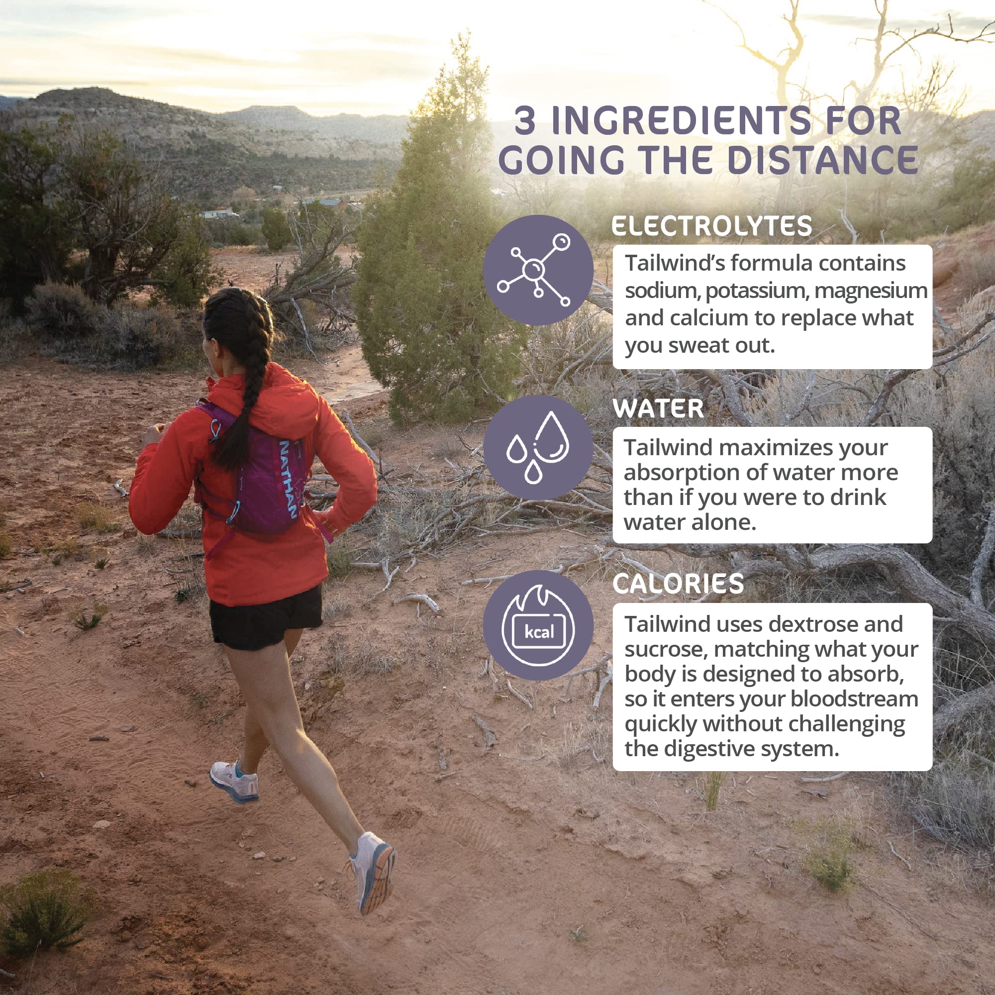 Tailwind Nutrition Endurance Fuel packet scoop illustrates convenient single-serving mix