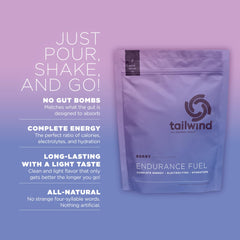 Tailwind Endurance Fuel scoop measuring powder for quick, balanced energy.
