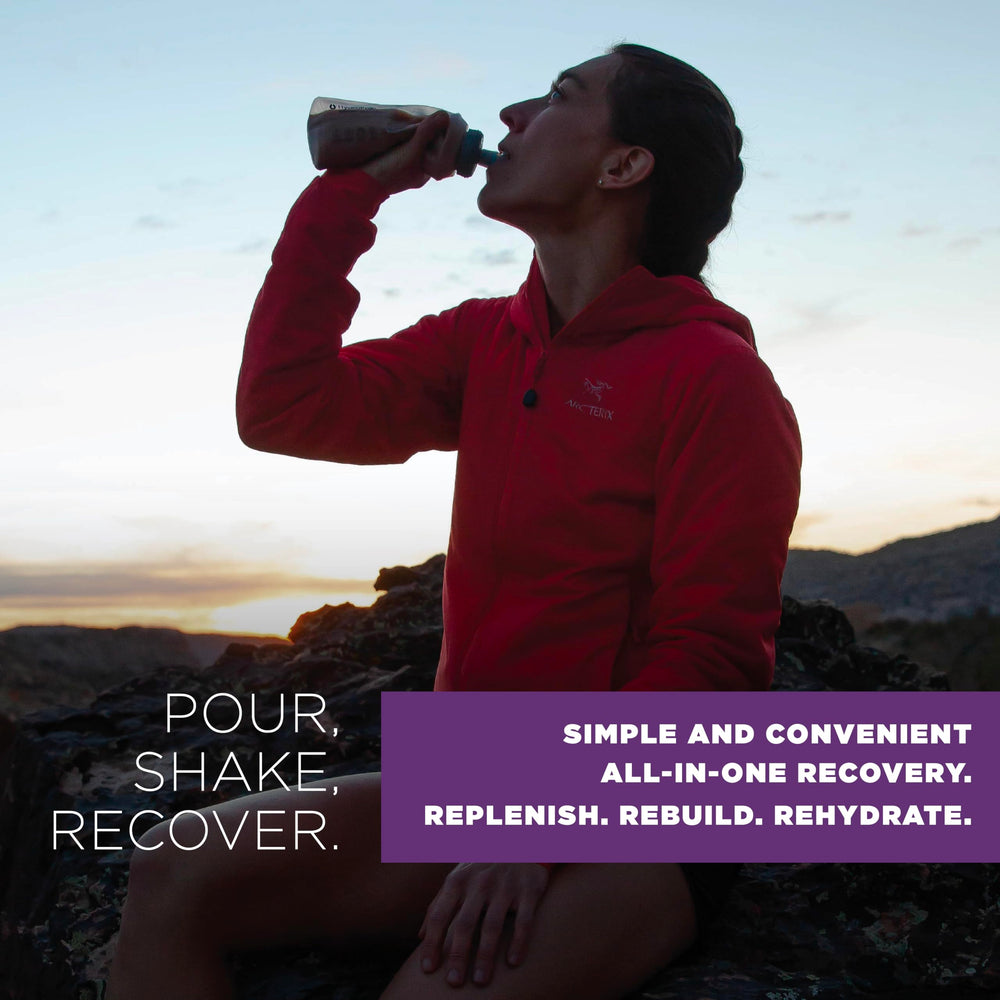 Tailwind Nutrition Recovery Mix athlete recovery setup communicates on-the-go support.