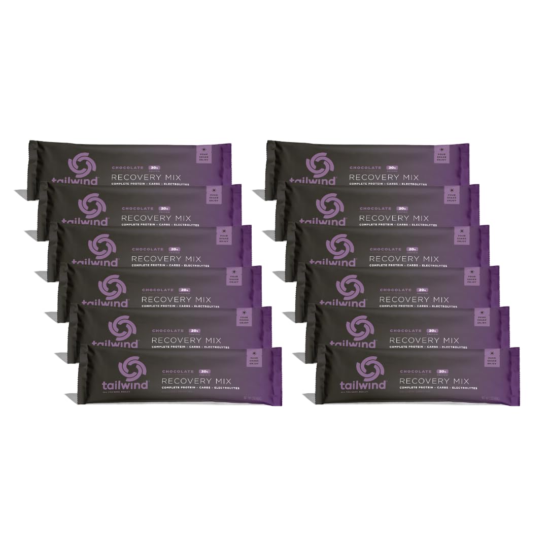 Tailwind Nutrition Recovery Mix bottle pour shows convenient post-workout hydration.