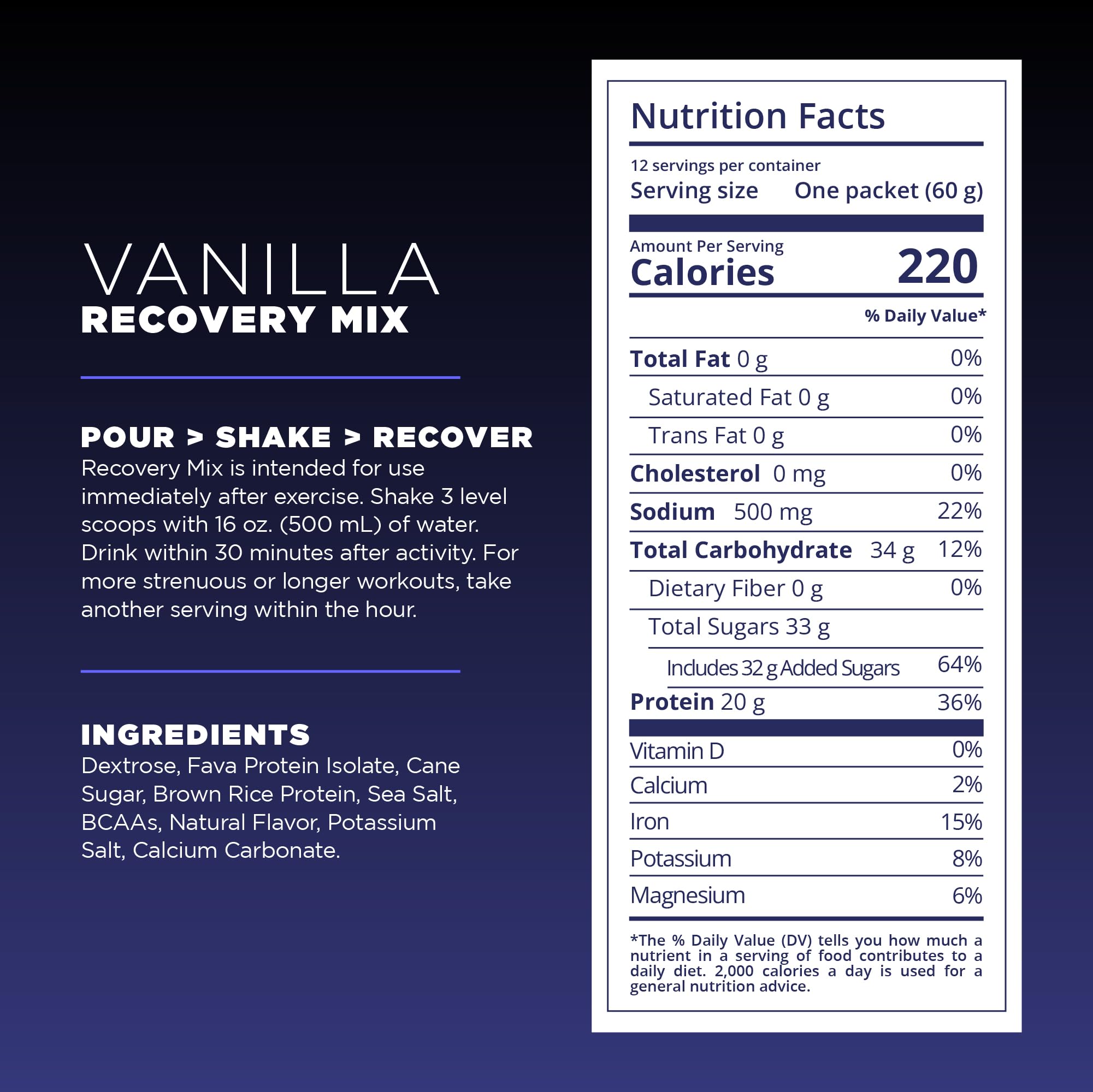 Tailwind Nutrition Recovery Mix vanilla spoon ready for quick recovery