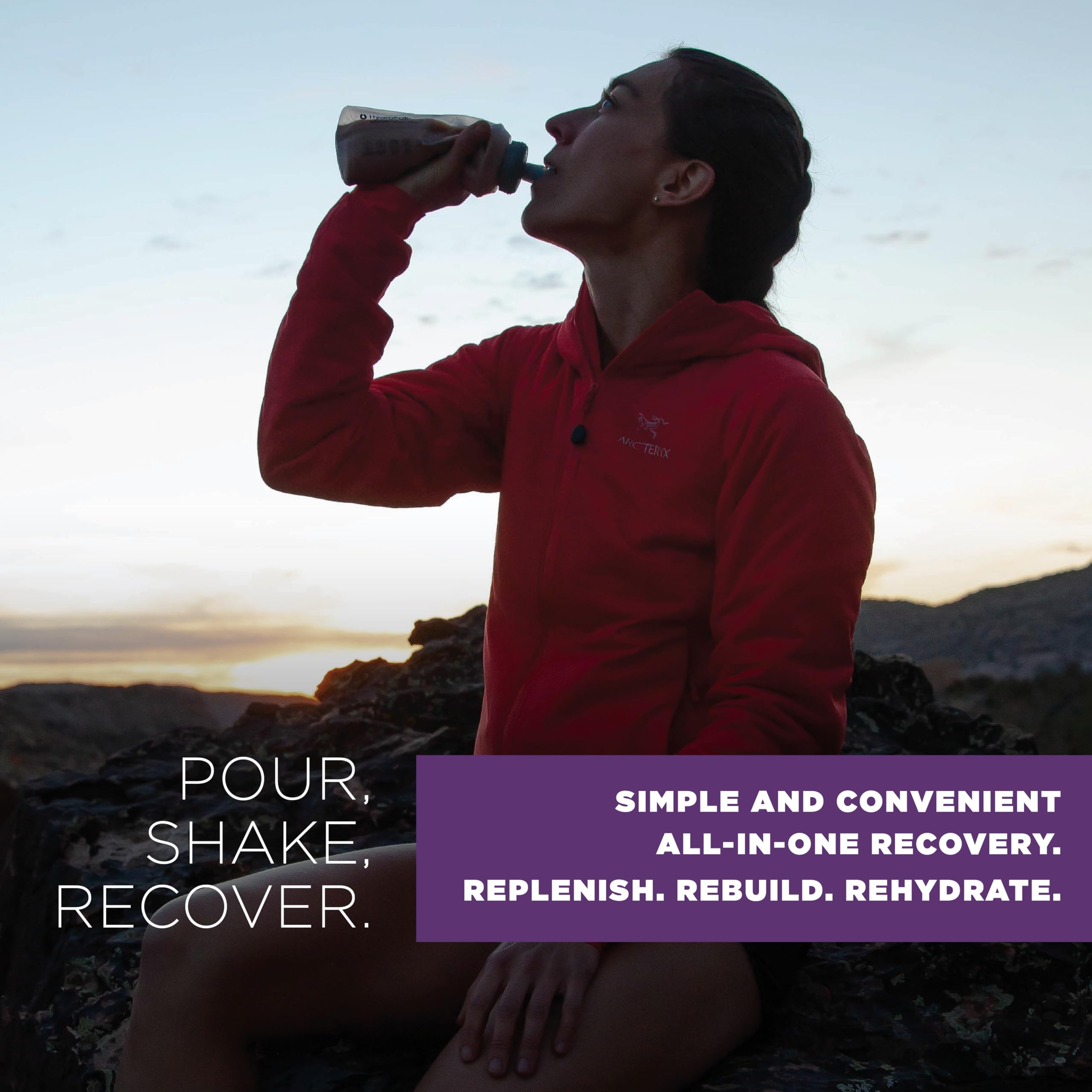 Tailwind Recovery Mix ingredients label highlights protein and electrolytes