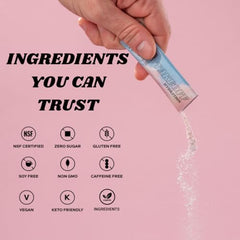 Dissolving stick in water delivers flavor and electrolytes without sugar.
