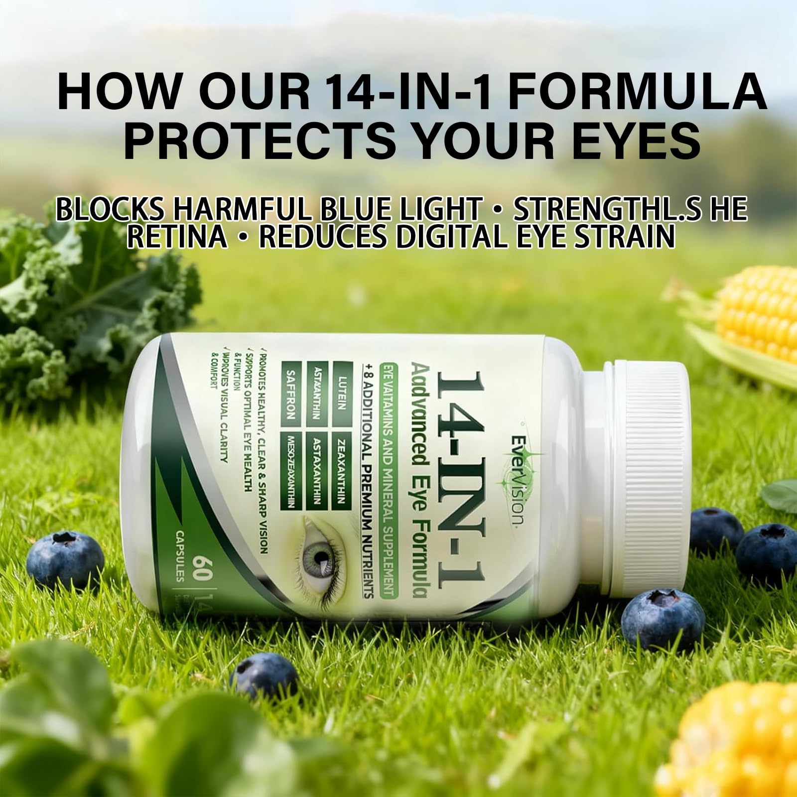 TakTuqa Evervision softgel capsules ready for easy daily eye support.