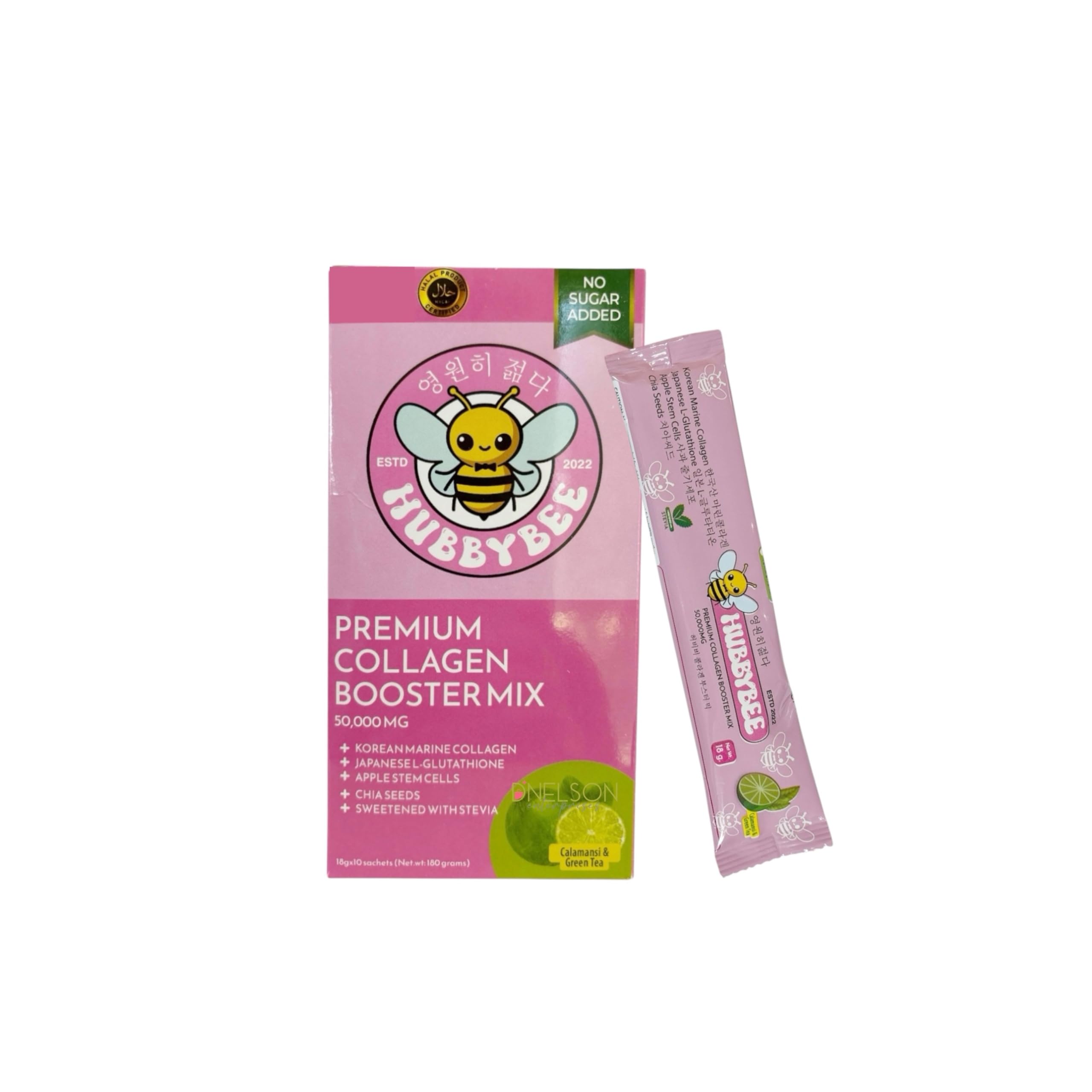 Tala Glow Hubby Bee collagen sachet pack for daily beauty support and skin elasticity.