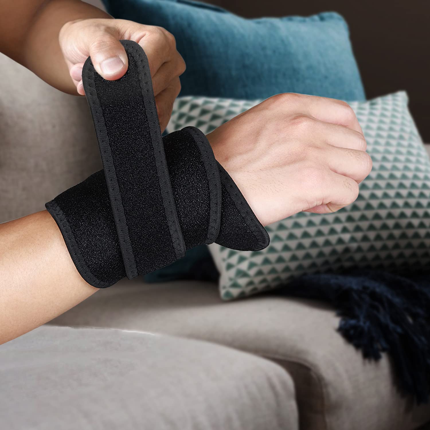 Talsafe neck wrap for home use and recovery routines