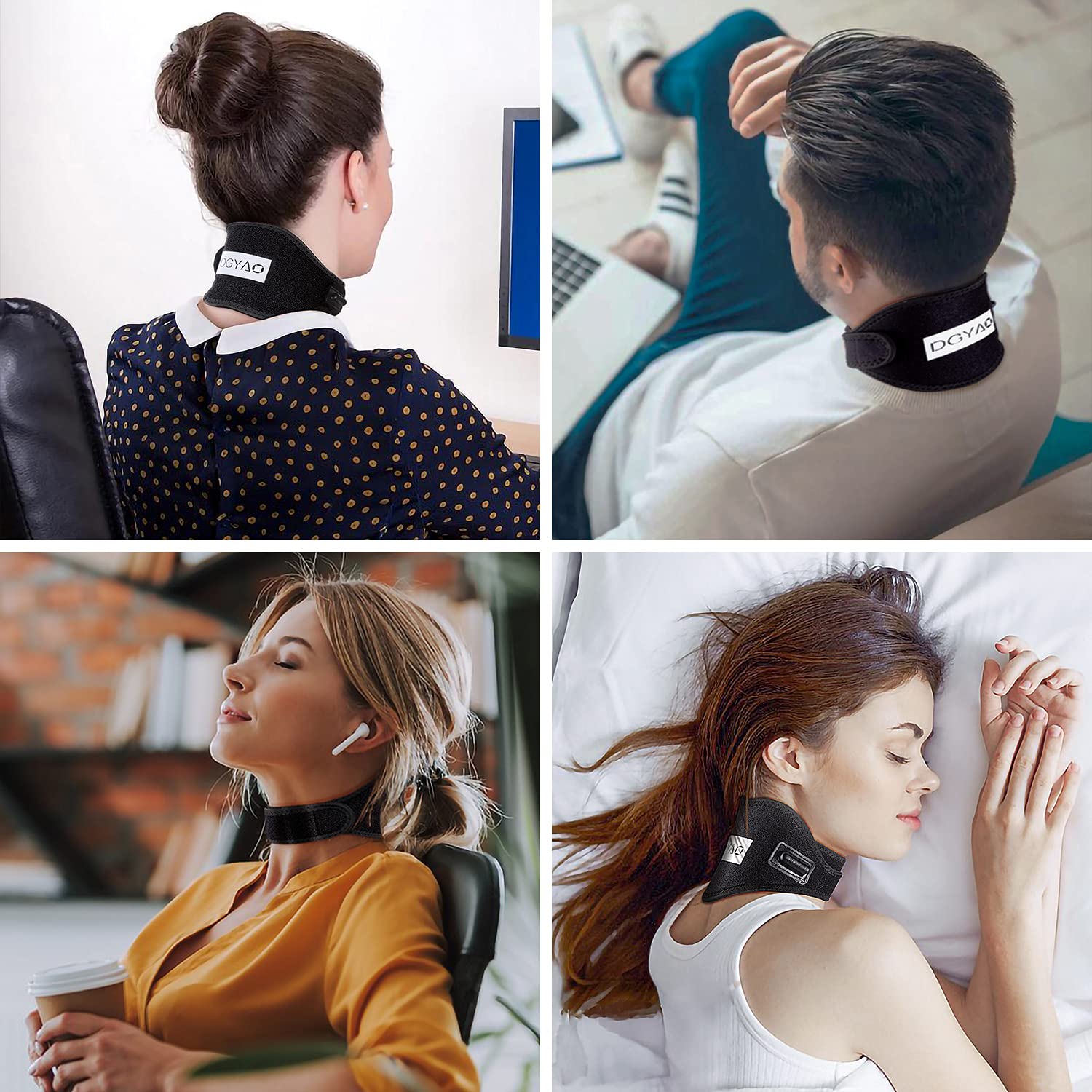 Talsafe neck wrap includes DC cord and controller