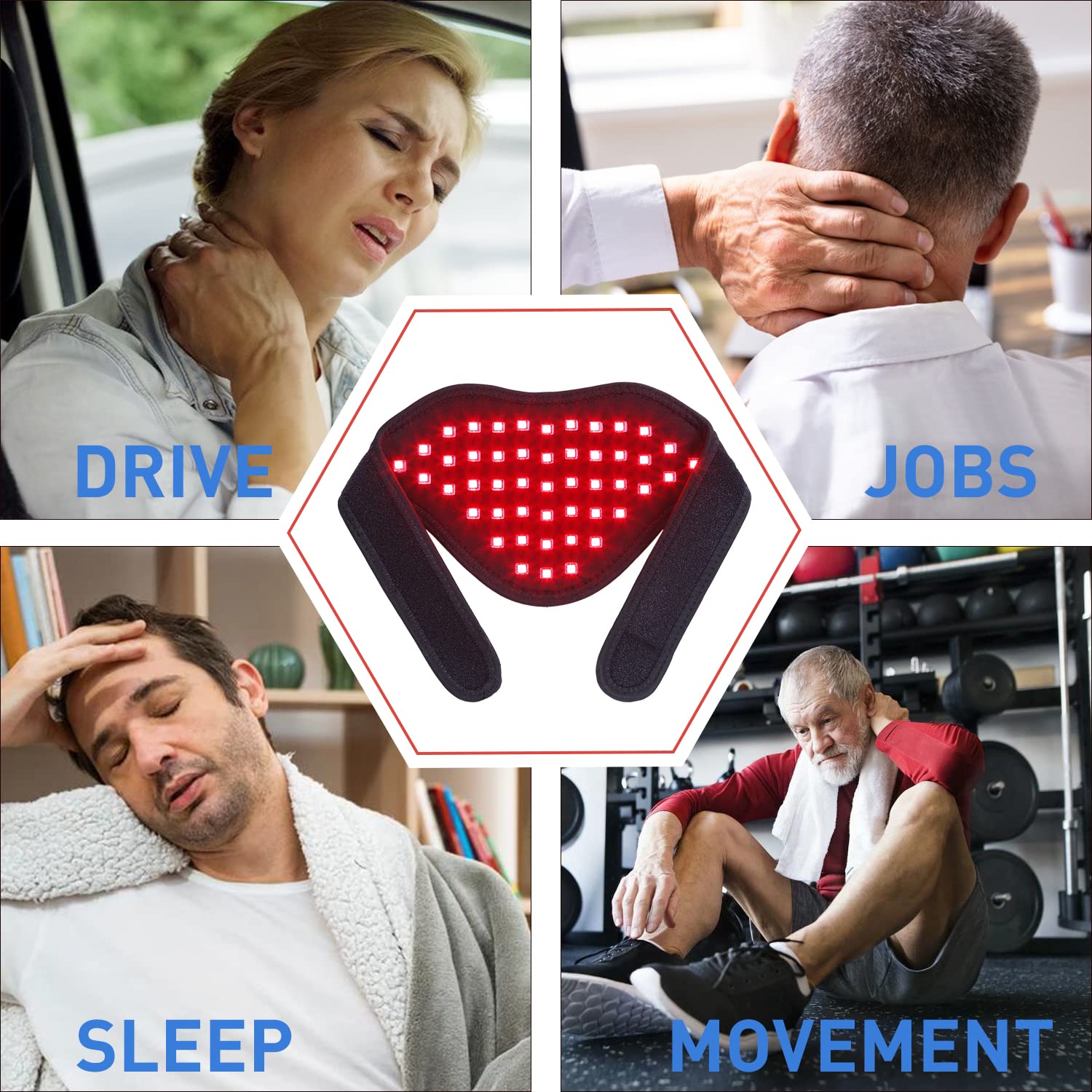 Talsafe wearable therapy device for everyday neck relief