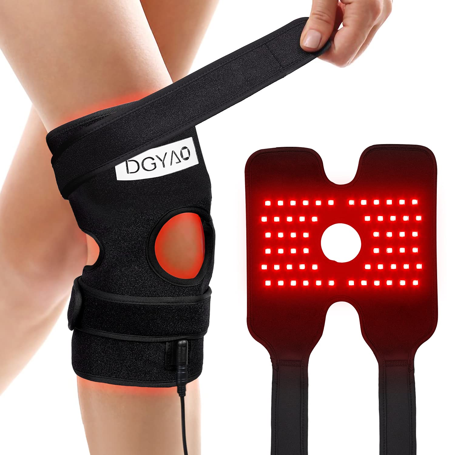 Talsafe red light therapy knee pad in use for joint comfort and everyday relief.