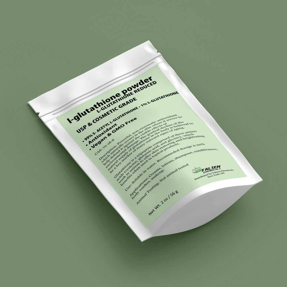 Talsen glutathione powder packaging for at-home cosmetic mixing
