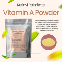 Talsen Chemicals Vitamin A powder USP-grade seal highlighting purity