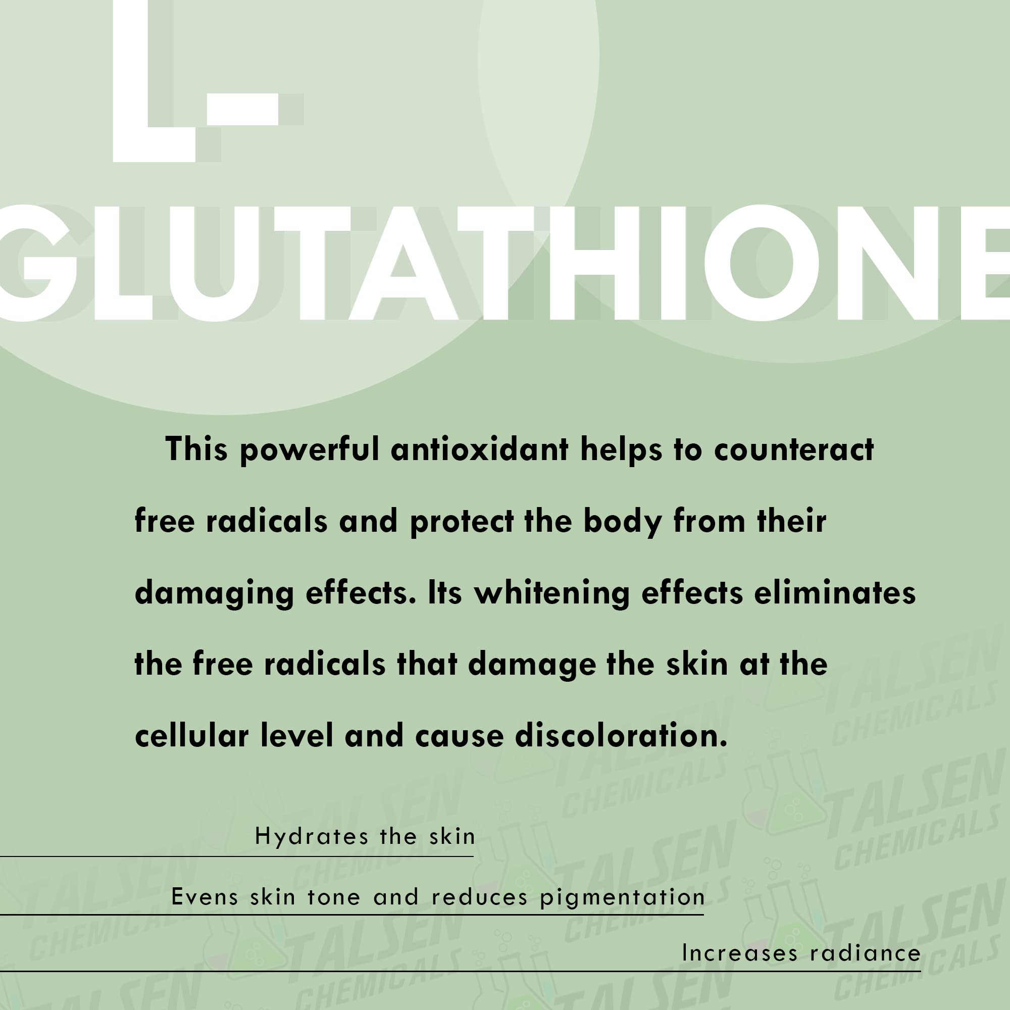 Talsen glutathione powder jar with measuring spoon for DIY blends