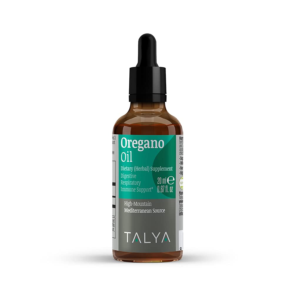 Talya Oregano Oil bottle for convenient daily use and potential immune support