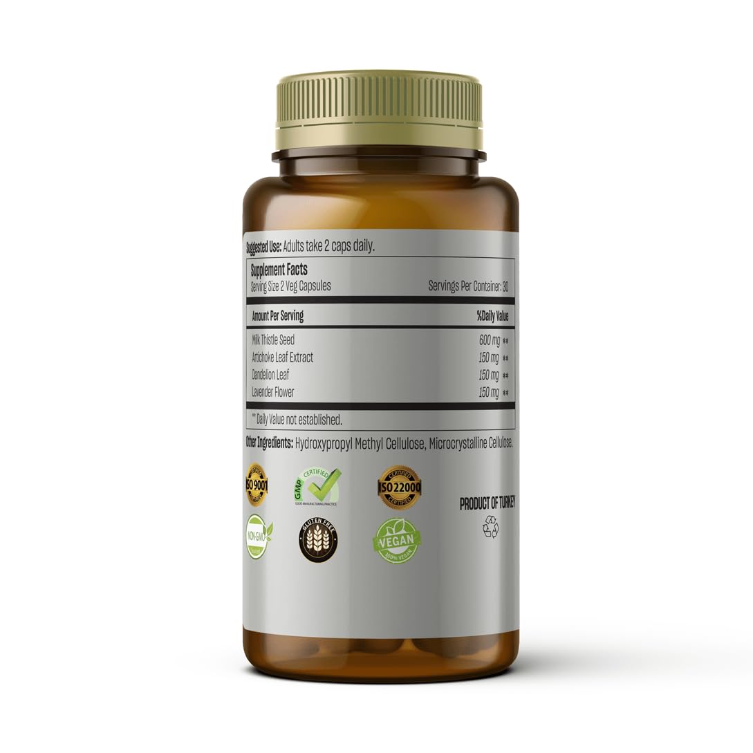 Talya vegan capsules close-up, suitable for a gentle liver detox routine.