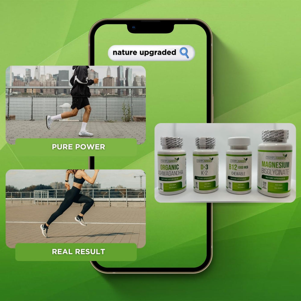 TAMPUGREEN label emphasizes non-GMO and high-quality ingredients