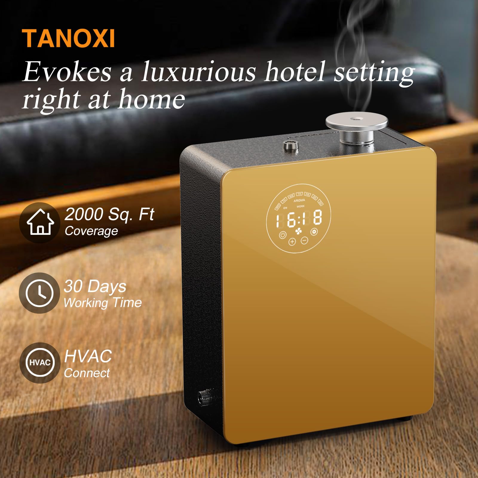 TANOXI diffuser HVAC installation slot demonstrates versatile integration