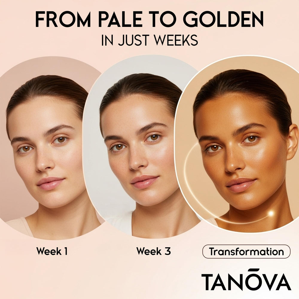 Tanova supports skin hydration and elasticity for a smoother look.