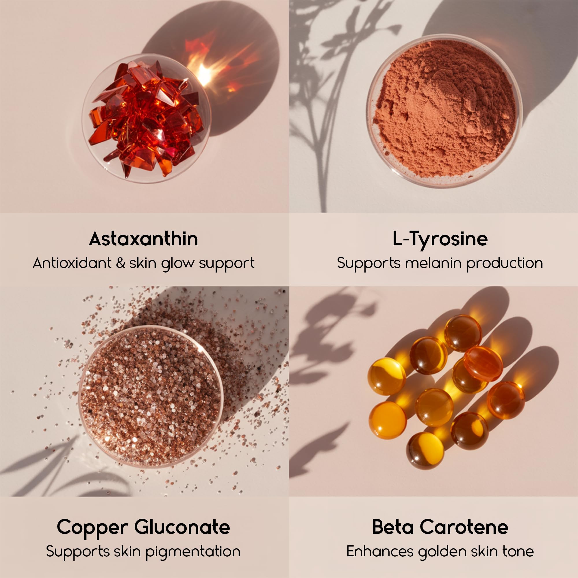 Tanova helps protect skin from sun‑induced oxidation with antioxidants.