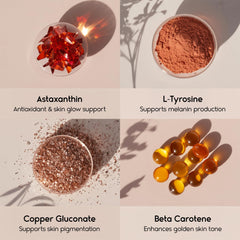 Tanova helps protect skin from sun‑induced oxidation with antioxidants.