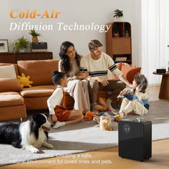TANOXI diffuser wall-mounted installation shows even scent distribution.