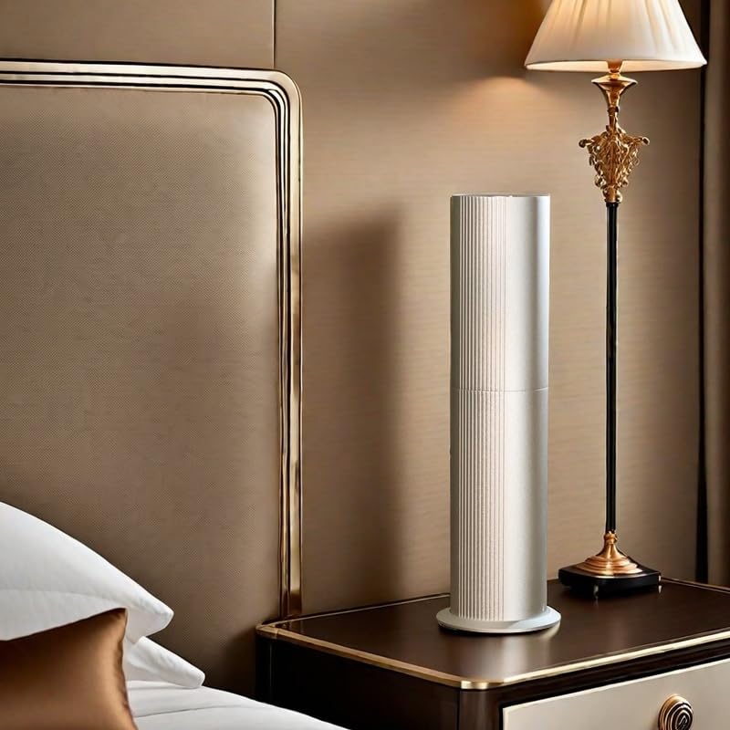 Tanoxi diffuser silver finish blends with modern decor.