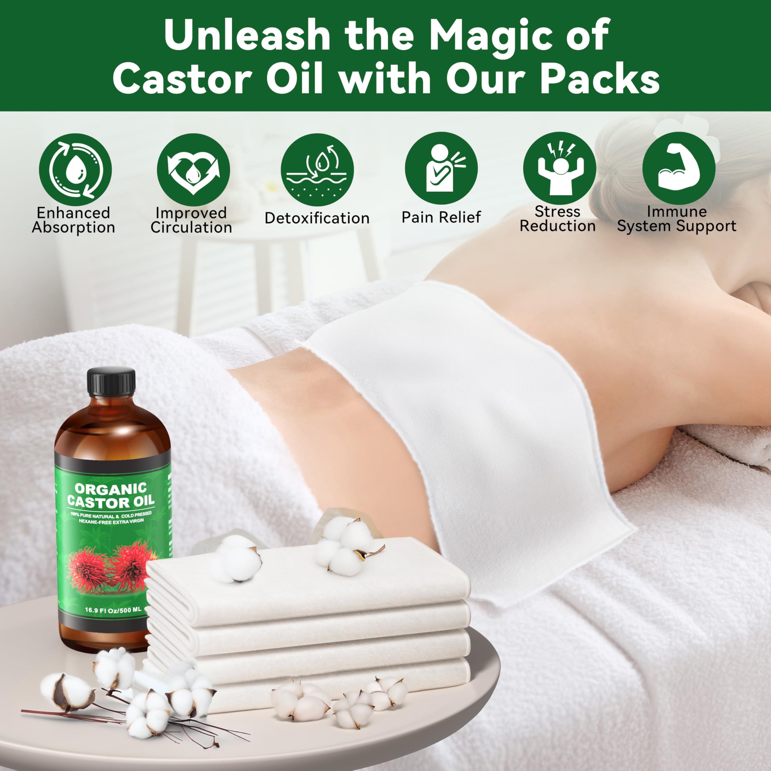 Taoscare Castor Oil supports hair and lashes with added shine.