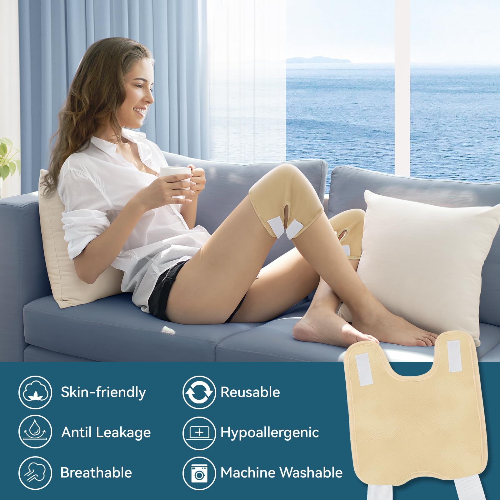 Taoscare castor oil pack wrap nylon exterior resists leaks while protecting fabrics.