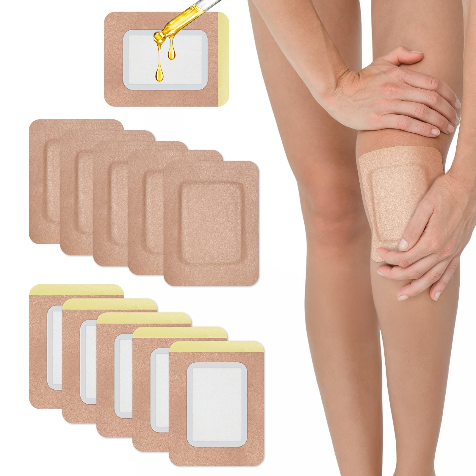 Taoscare castor oil pack wrap applied to the stomach area for targeted comfort.